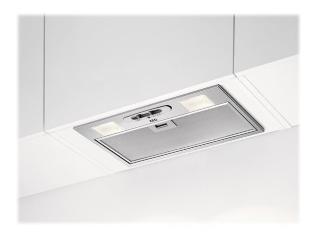 AEG DGB3523S - Hætte - tag - Niche - bredde: 49.6 cm - dybde: 26.1 cm - udtrækning og recirkulation (-) - grå