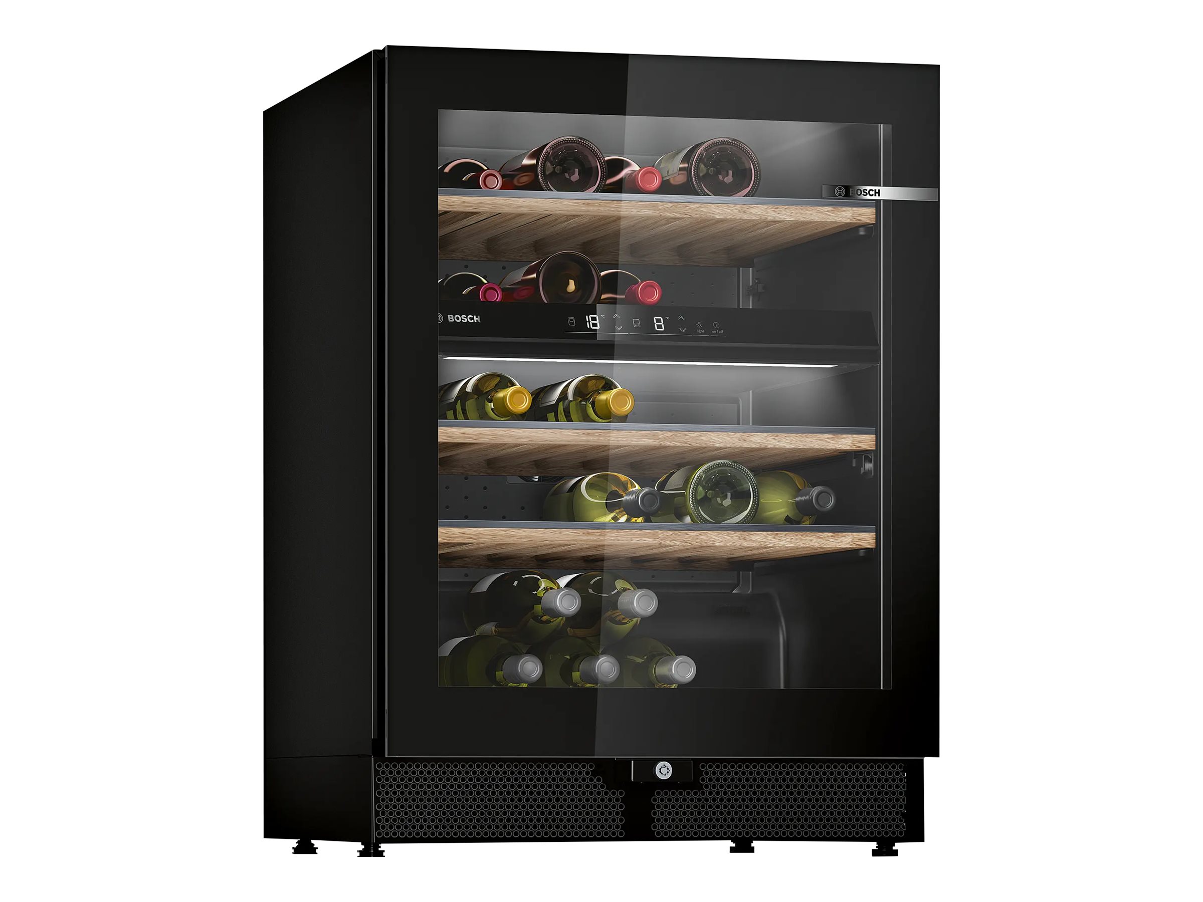 Bosch Serie | 6 KWK16ABGB - Vinkøler - bredde: 60 cm - dybde: 59.3 cm - højde: 81.8 cm - 120 liter - Klasse G