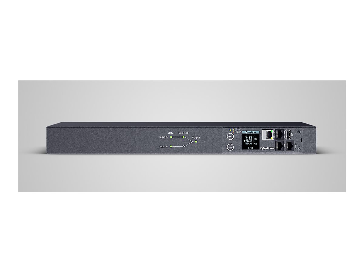 CyberPower Switched ATS PDU84005 Strømfordelingsenhed 10-stik Sort 3.05m