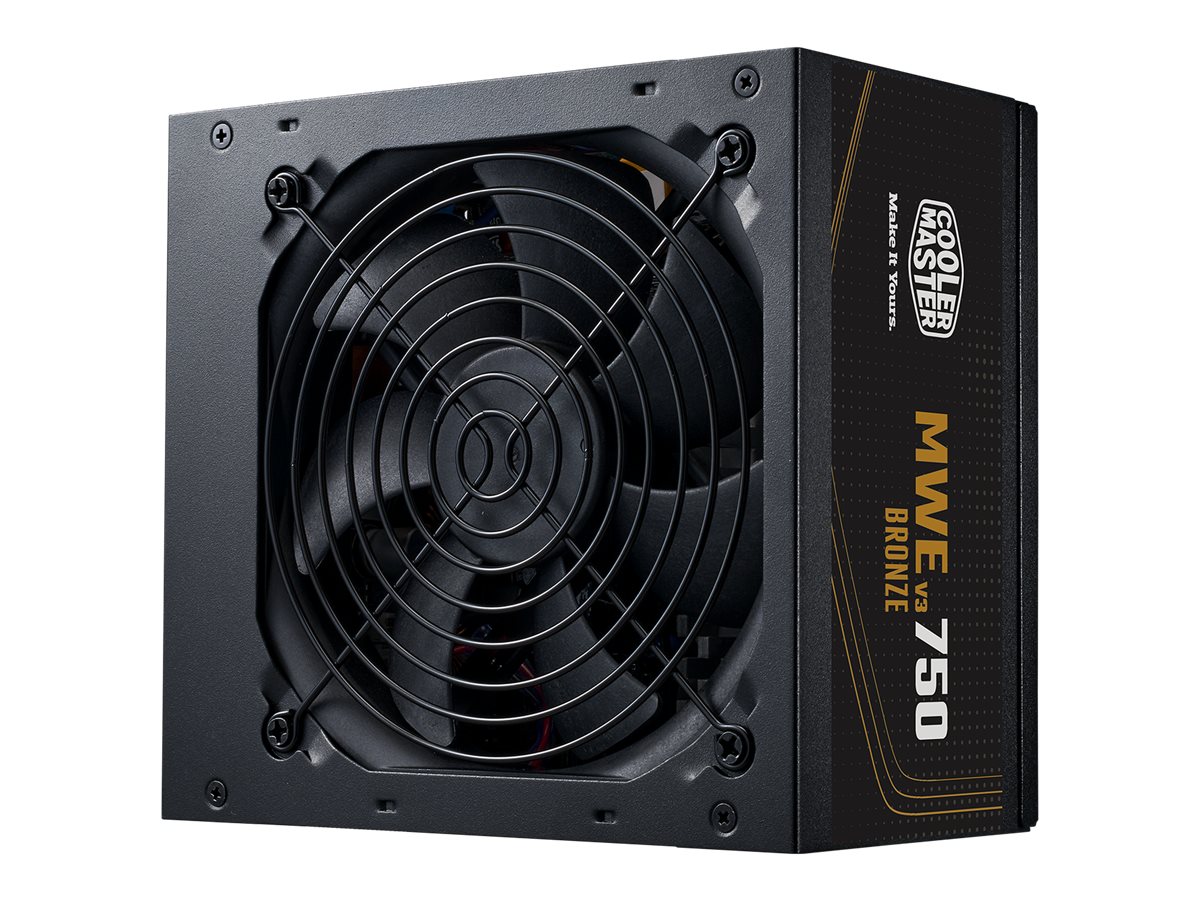 Cooler Master MWE Bronze V3 750 - Strømforsyning (intern) - ATX12V 3.1/ EPS12V - 80 PLUS Bronze - AC 100-240 V - 750 Watt - aktiv PFC - Europa