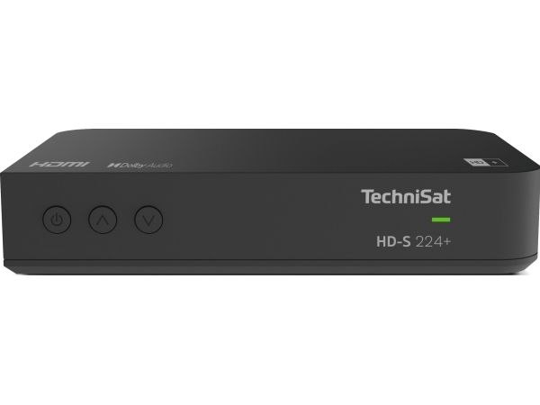 TechniSat HD-S 224+, Satellit, HD, DVB-S2, 576i, 576p, 720i, 720p, 1080i, 1080p, Sort, Digital