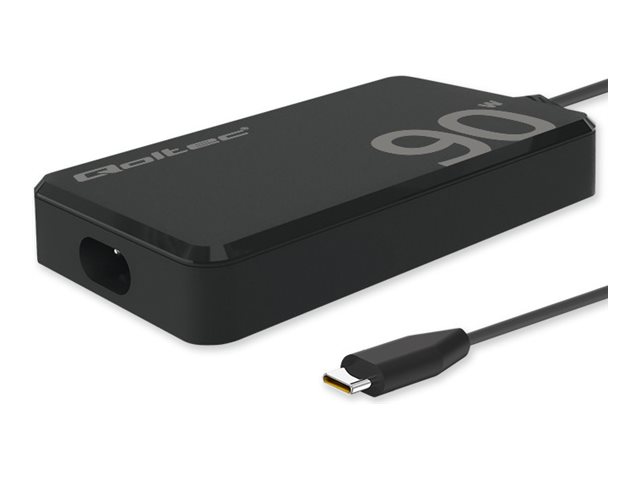 Qoltec Strømadapter - AC / USB-C 90Watt