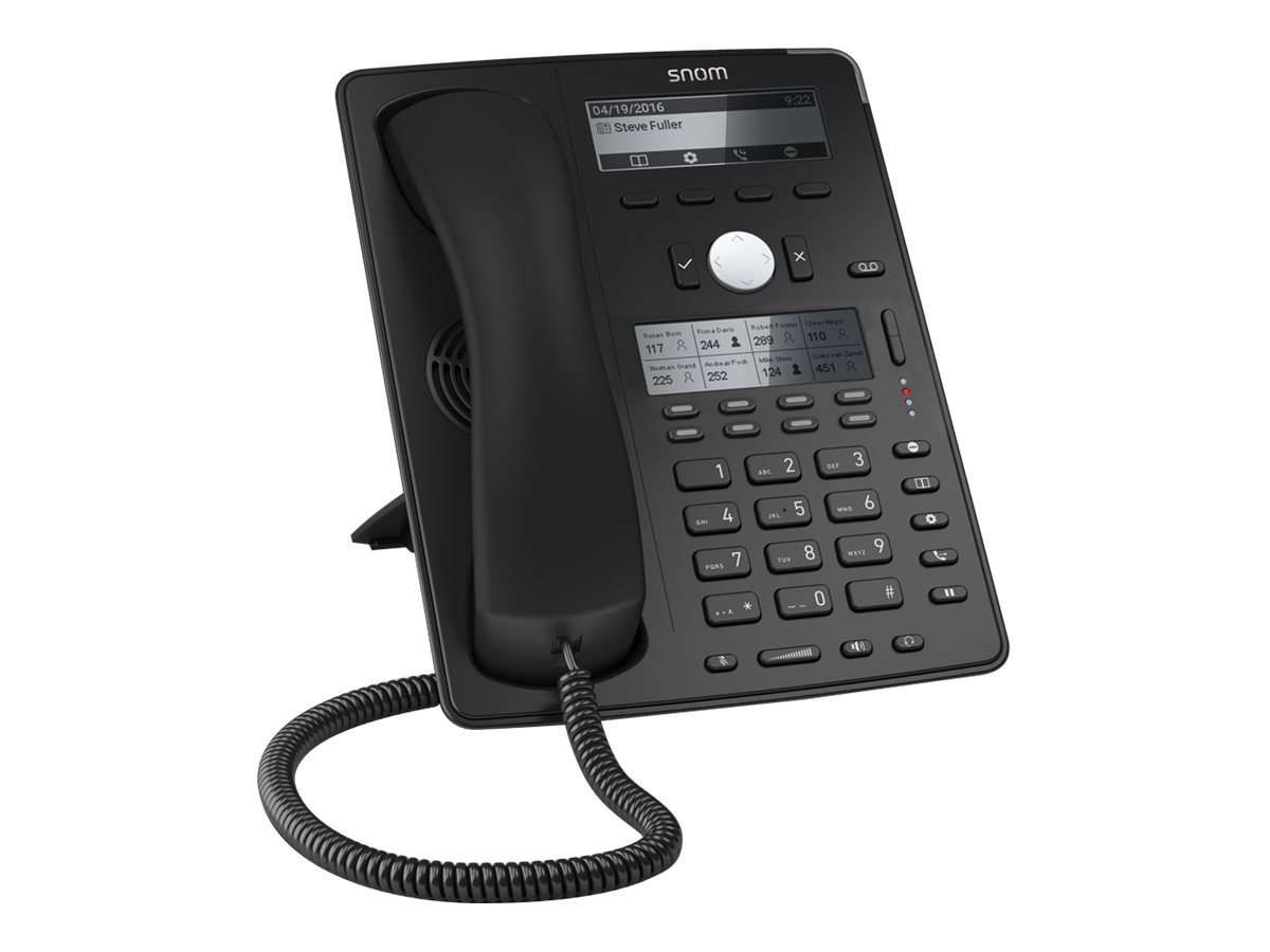 snom D745 - VoIP-telefon - 3-vejs opkaldskapacitet - SIP - 12 linier - sort