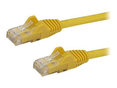 StarTech.com 2m CAT6 Ethernet Cable, 10 Gigabit Snagless RJ45 650MHz 100W PoE Patch Cord, CAT 6 10GbE UTP Network Cable w/Strain Relief, Yellow, Fluke