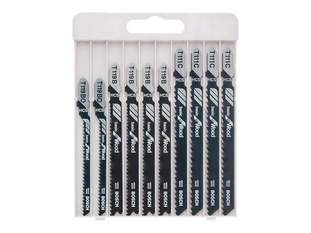 Bosch Stiksavklingeingesæt Wood Basic 10 Stk - 2607010629