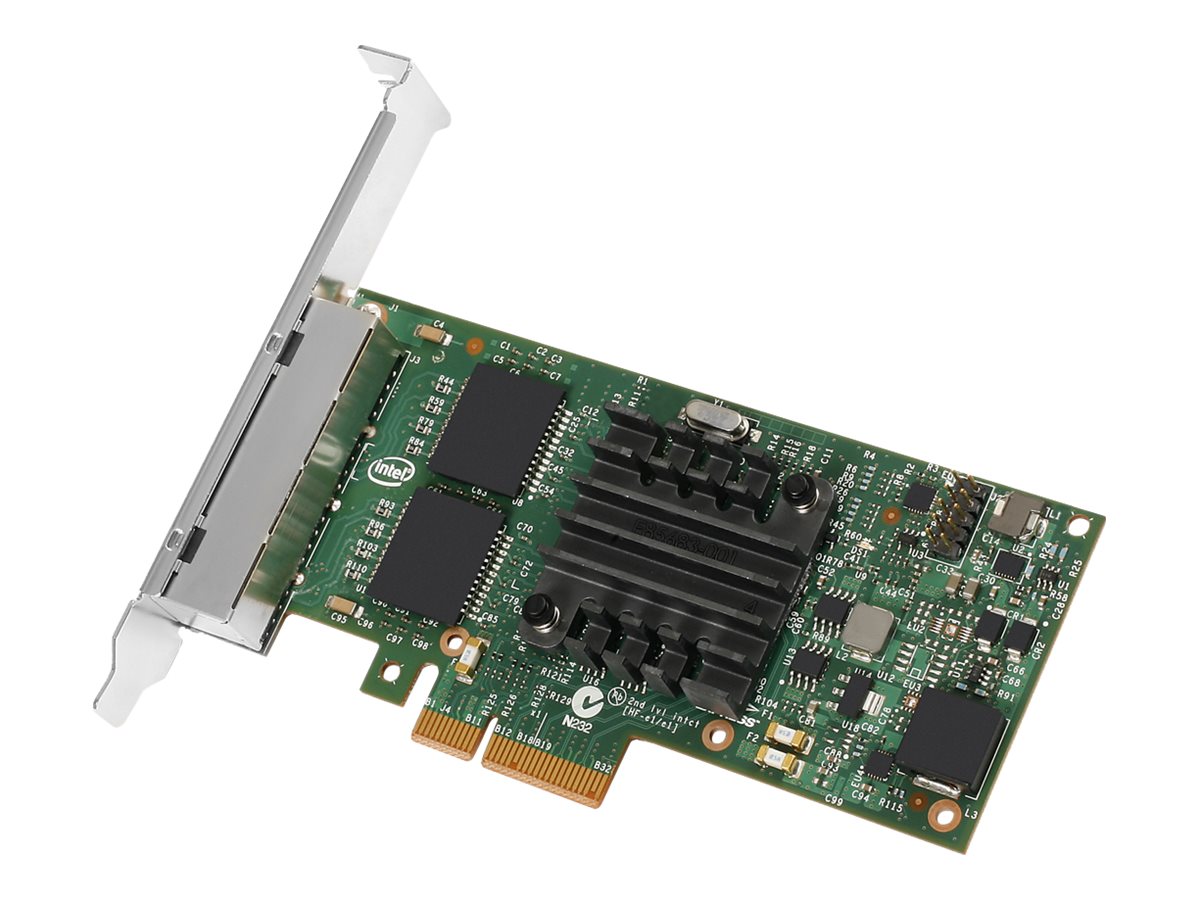 Intel Ethernet Server Adapter I350-T4 - Netværksadapter - PCIe 2.1 x4 lavprofil - Gigabit Ethernet x 4