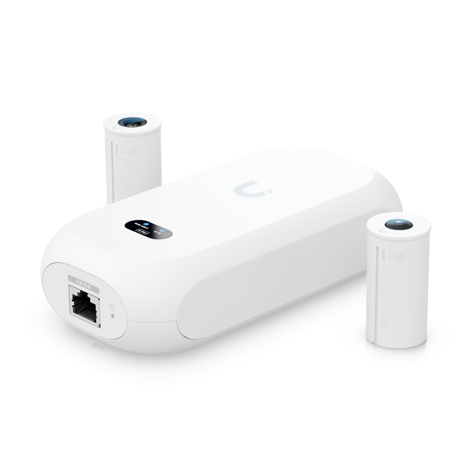 Ubiquiti Kamera AI Theta 8MP-Vidvinkel- og 12MP-Fisheye-Objektiv og Hub Netværksovervågningskamera Hvid