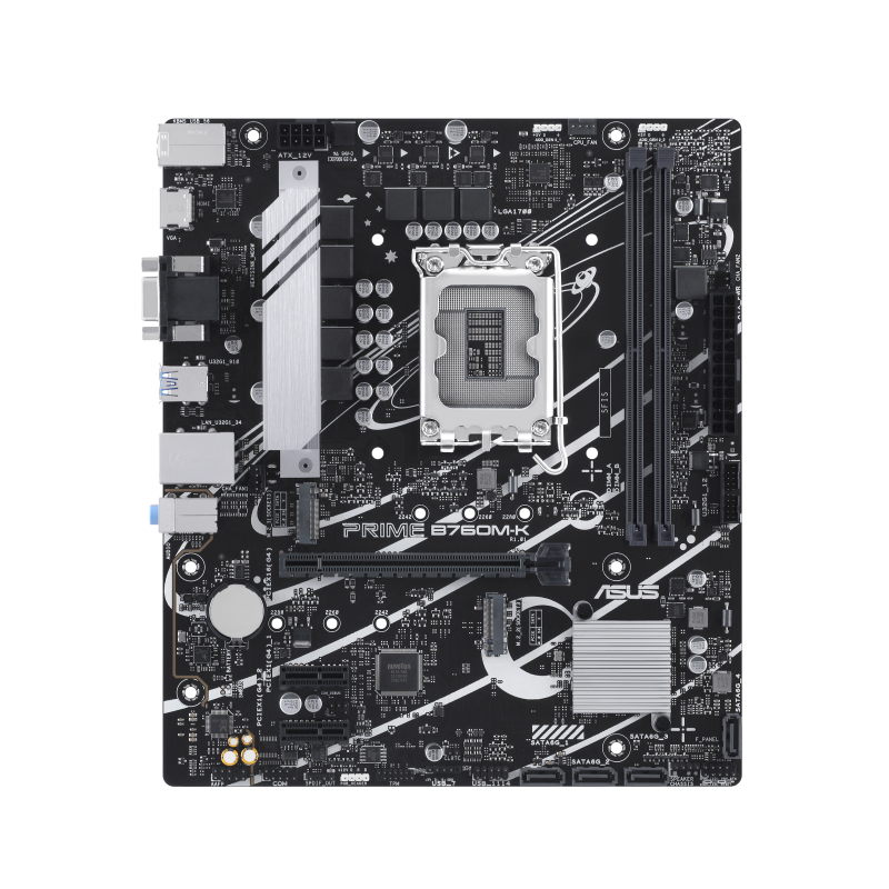 ASUS PRIME B760M-K (V2) Bundkort - Intel B760 - Intel LGA1700 - DDR5 RAM - Micro-ATX