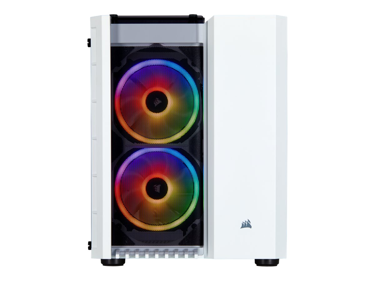 CORSAIR Crystal Series 280X RGB - Tower - micro ATX - sidepanel med vindue (hærdet glas) - ingen strømforsyning (ATX) - hvid - USB/Lyd