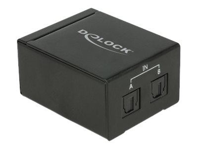 Delock TOSLINK Switch - Audio kontakt - 2 x TOSLINK - desktop