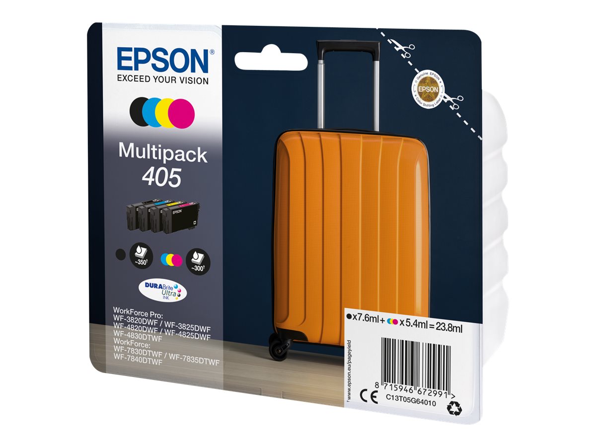 Epson 405 Multipack Sort Gul Cyan Magenta Blæk C13T05G64020 billede