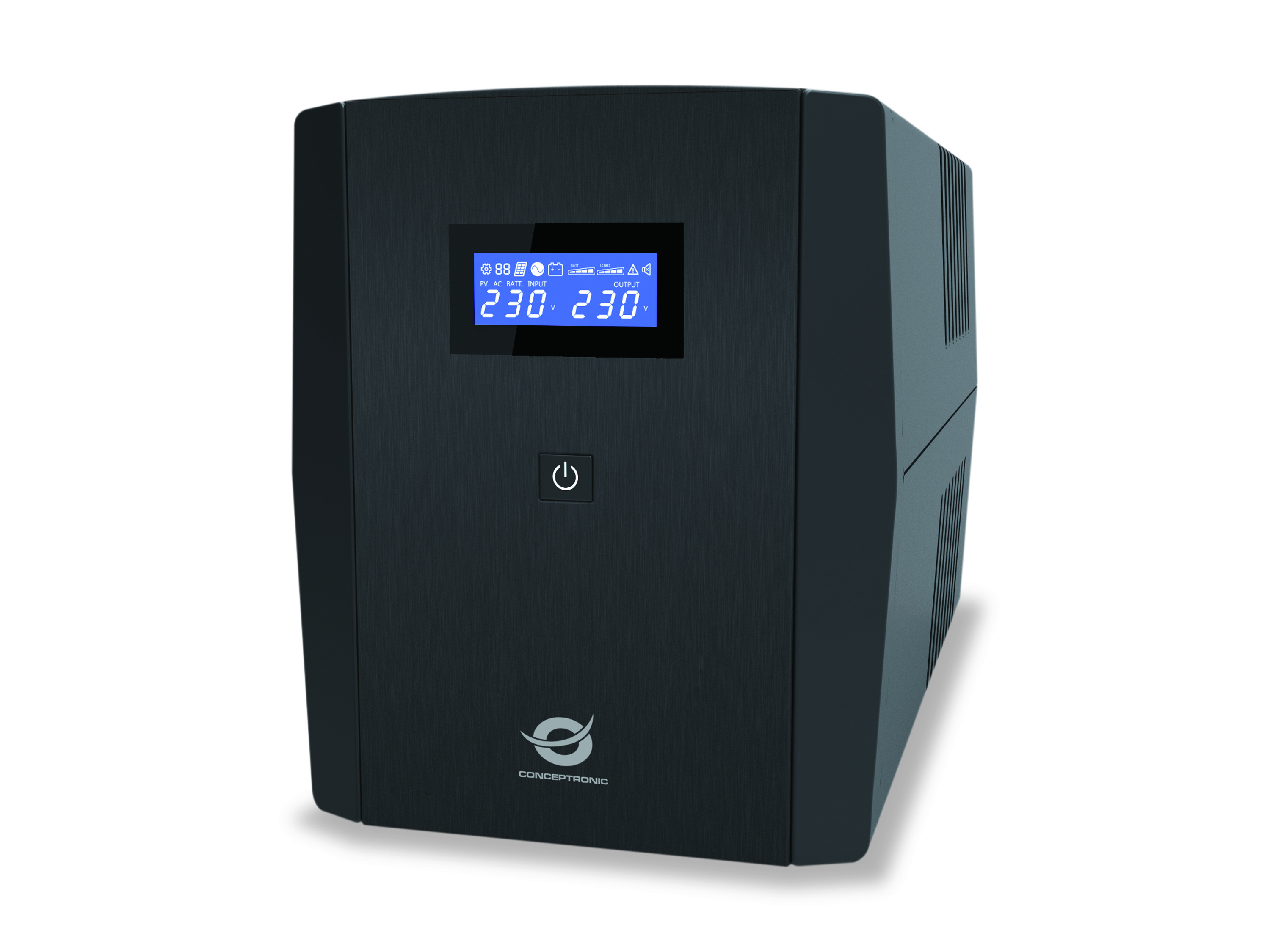 ZEUS03EM UPS 1200VA / 720W HID USB AVR Outputs: (IEC x 3 Schuko x 2)