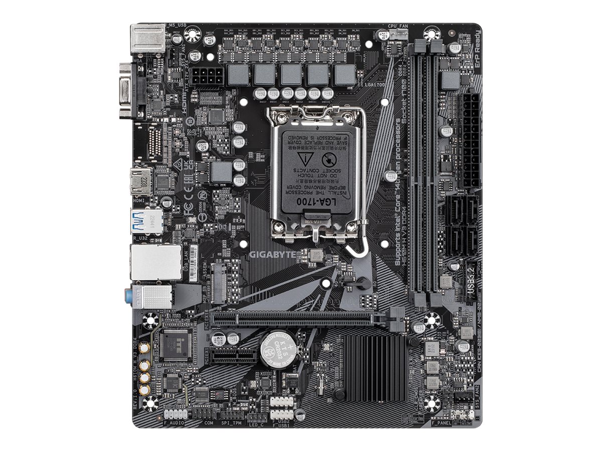 GIGABYTE H610M H V3 DDR4 Bundkort - Intel H610 - Intel LGA1700 socket - DDR4 RAM - Micro-ATX
