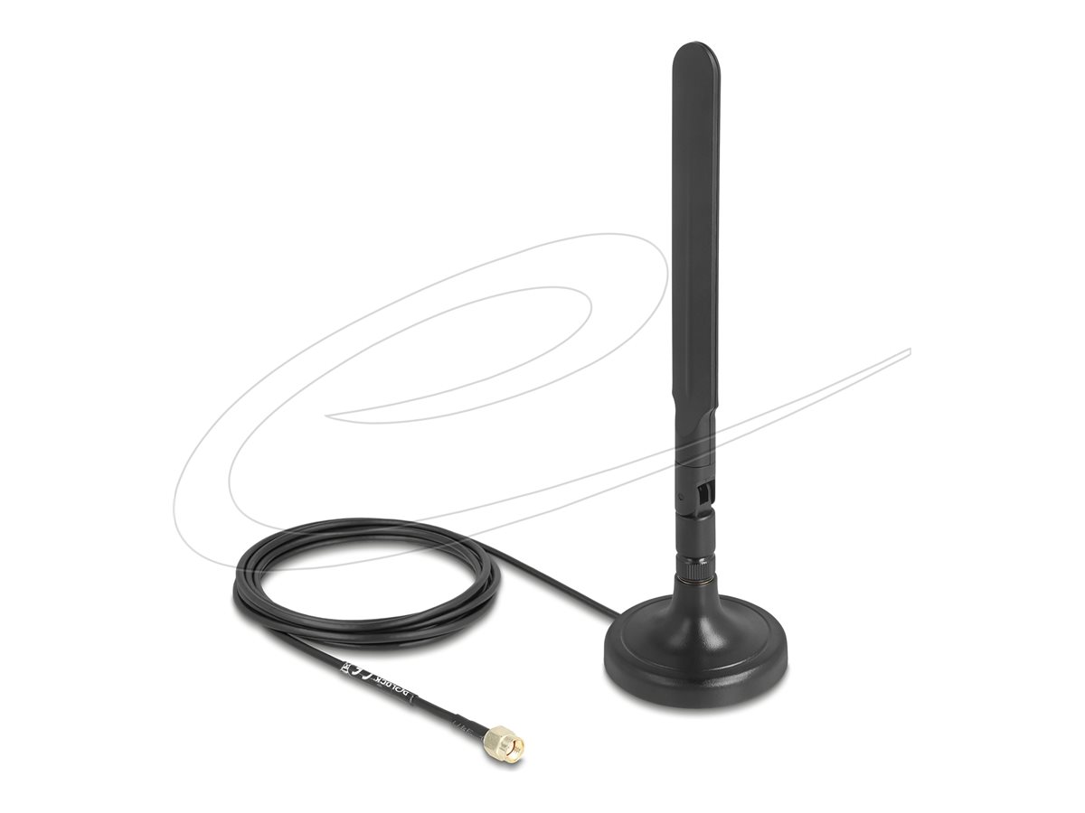 Delock Antenne Dipol Sort 2.4 - 2.483 GHz 5.15 - 5.85 GHz