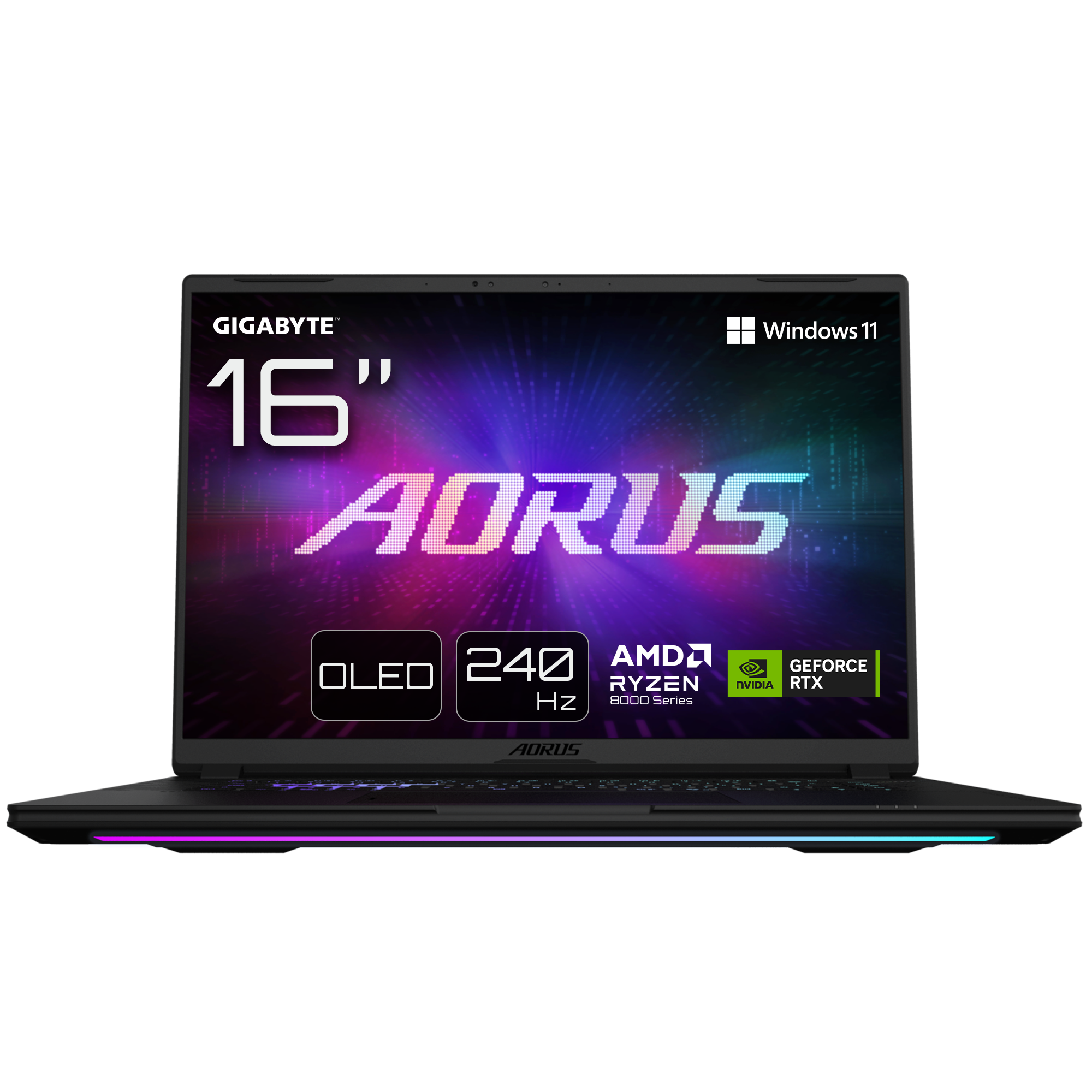 GIGABYTE AORUS MASTER 16 8XJJ4DEE64SP laptop 16" 2560 x 1600 8940HX 32GB 1TB AMD Radeon 610M Windows 11 Pro