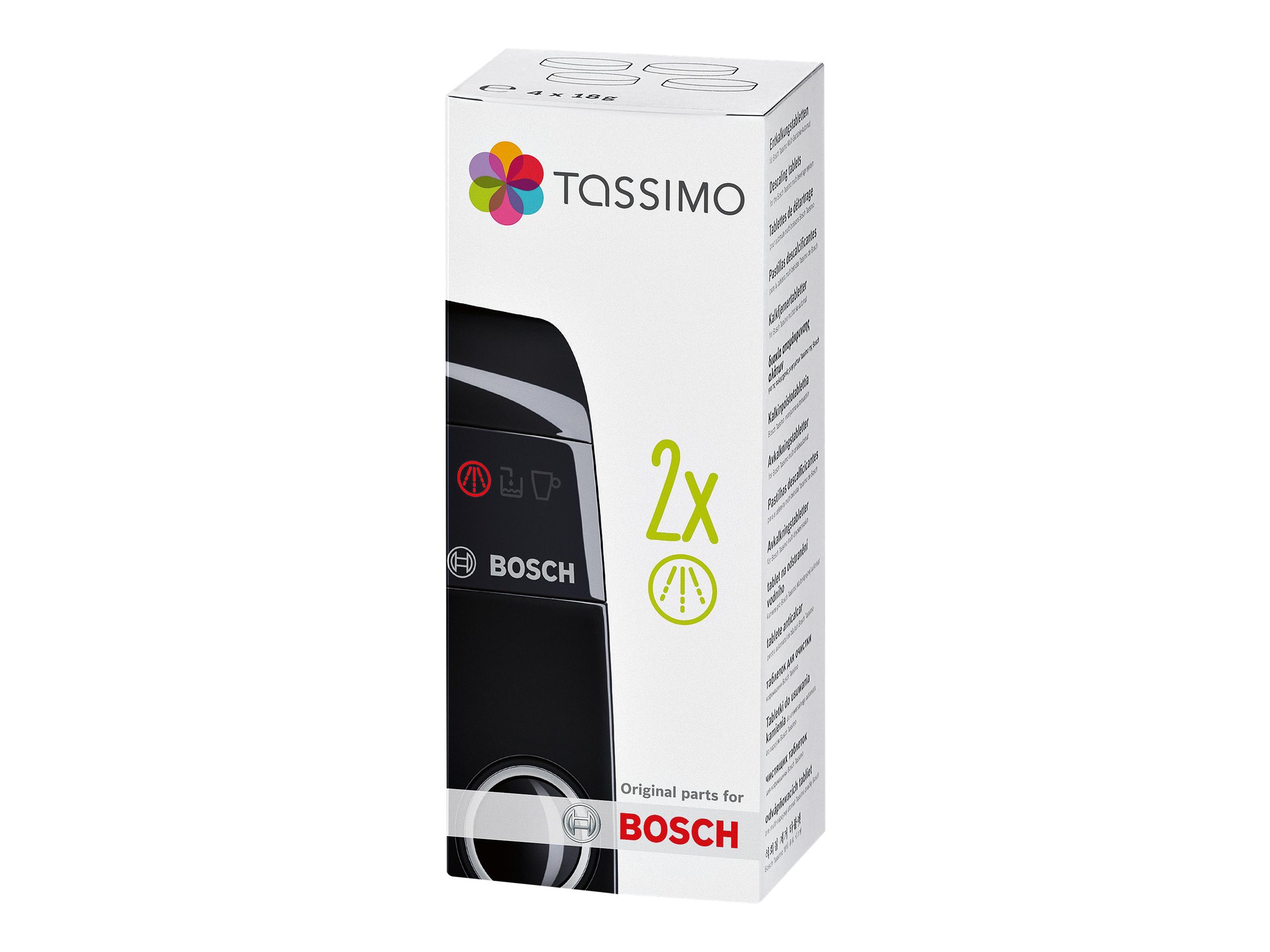 Bosch Tassimo TCZ6004 afkalkningstabletter til kaffemaskine - 4 x 18 g.