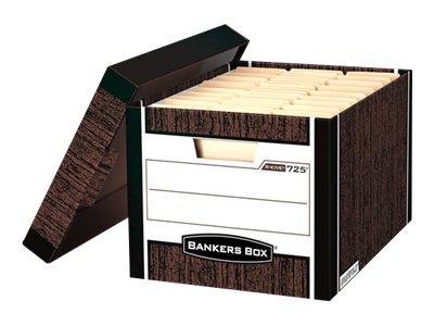 Bankers Box WOODGRAIN - Opbevaringsboks (pakke med 2)