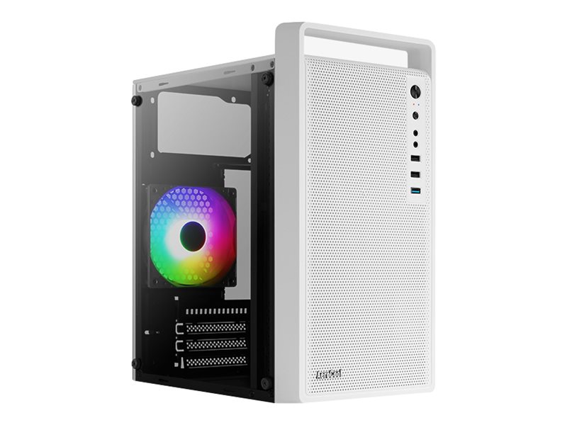 AeroCool PGS C Series CS-109-G-WT-v1 Tårn ATX Ingen strømforsyning Hvid