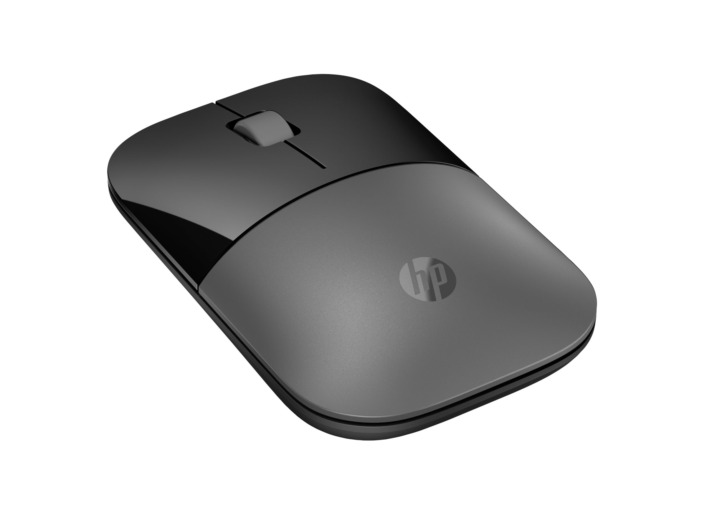 HP Z3700 - Mus - optisk - 3 knapper - trådløs - Bluetooth 5.0, 2.4 GHz - trådløs modtager (USB) - dobbelt sølv