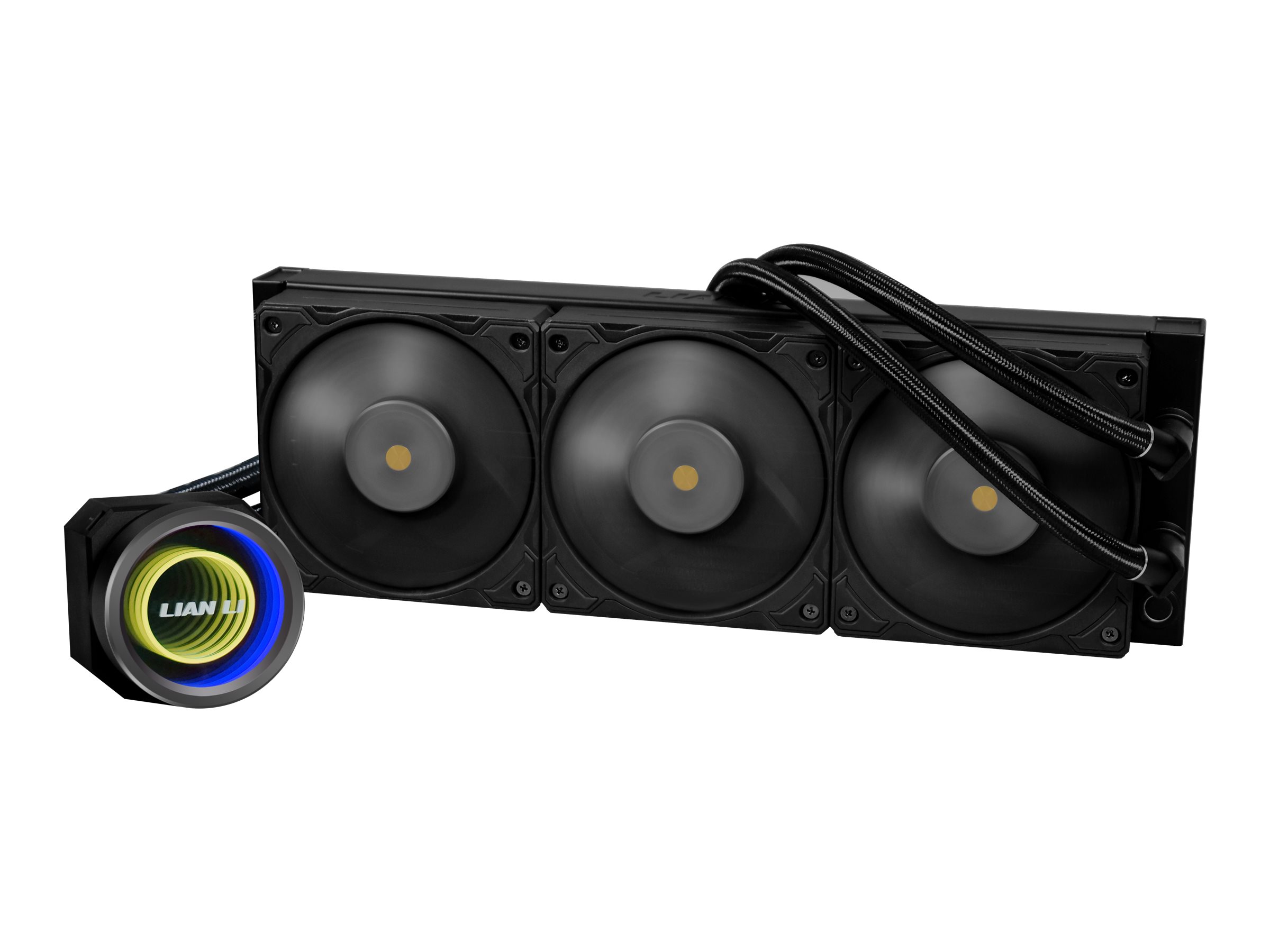 Lian Li Galahad II Trinity Performance - Processors flydende kølesystem - med controller - Radiatorstørrelse: 360 mm - (for: AM4, LGA1200, LGA1700, AM5, LGA115x Socket) - kobber-koldplade - 120 mm - sort