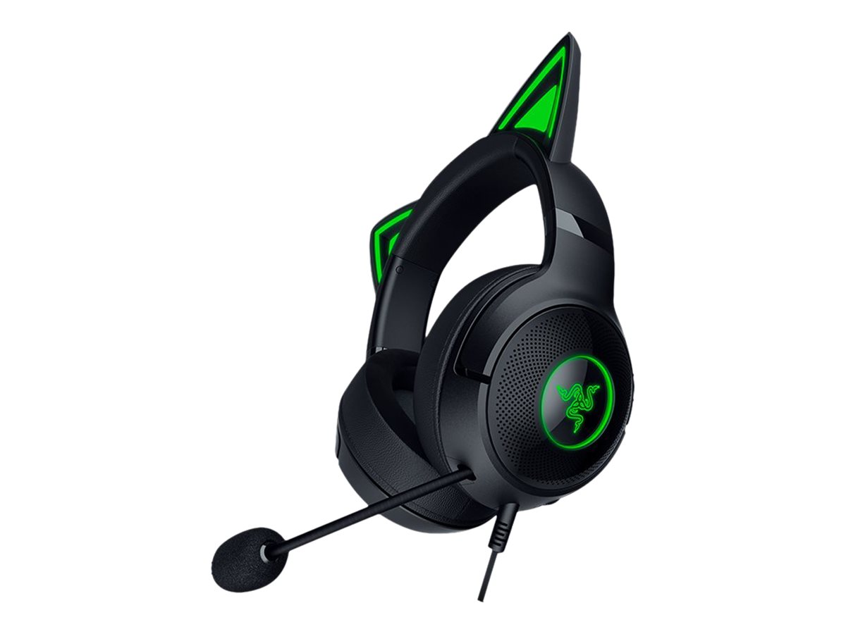 Razer - Kraken Kitty V2 - Kablet Gaming Headset (Sort) - GEEKD.dk