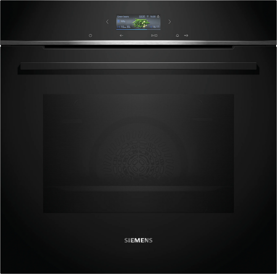 Siemens iQ700 HB734G1B1 - Ovn - til indbygning - Wi-Fi - niche - bredde: 56 cm - dybde: 55 cm - højde: 58.5 cm - med selv-rengøring - Klasse A+ - sort/rustfrit stål