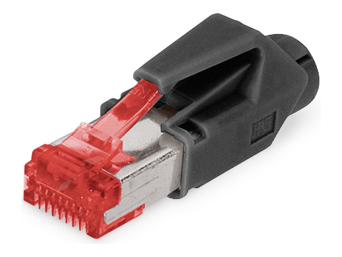 DIGITUS Hirose network connector - red & black - Sort