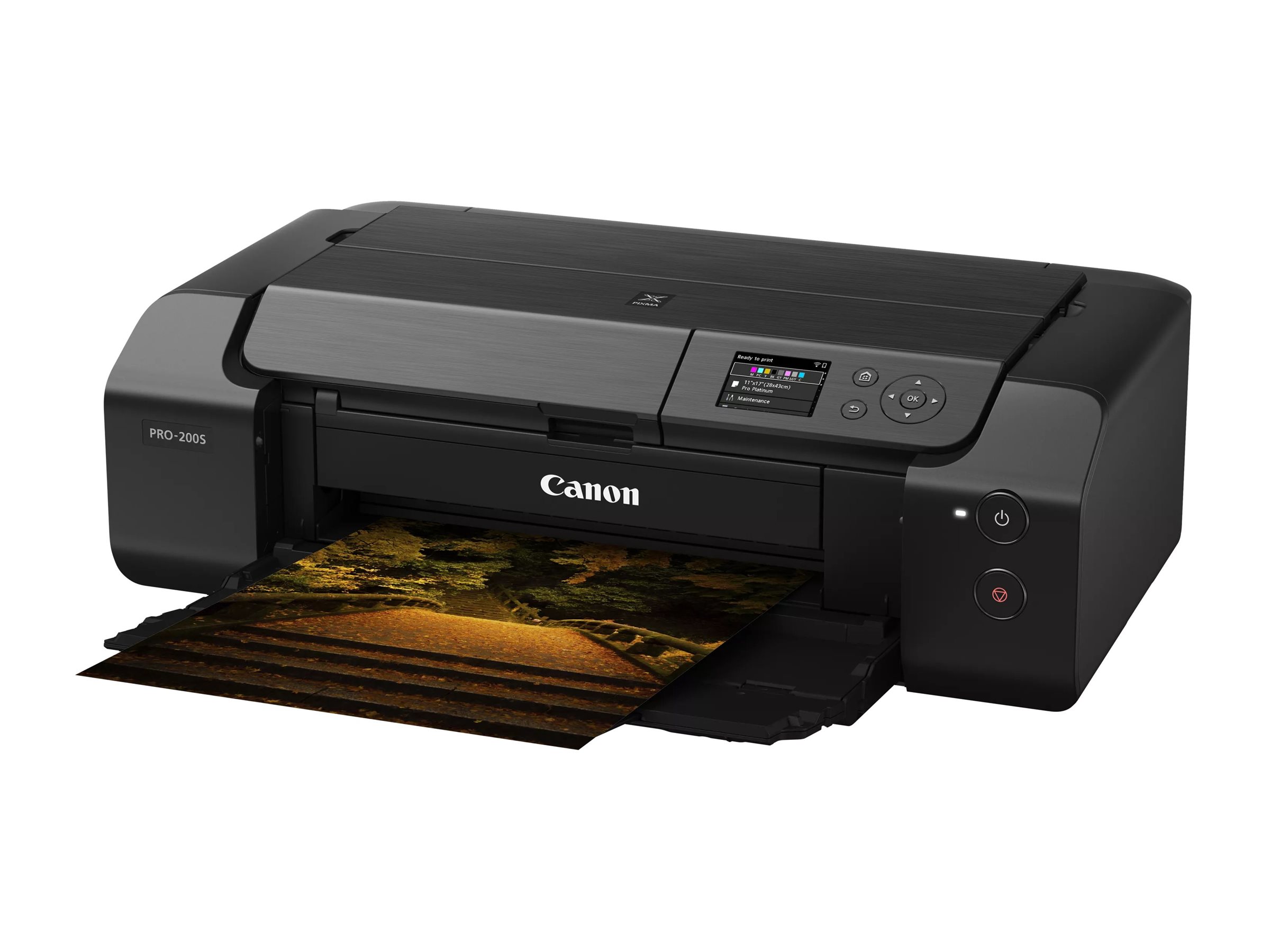 Canon PIXMA PRO-200S - Printer - farve - blækprinter - A3 Plus - op til 2.83 min./side (mono) / op til 1.5 min./side (farve) - kapacitet: 100 ark - LAN, Wi-Fi(n), USB 2.0