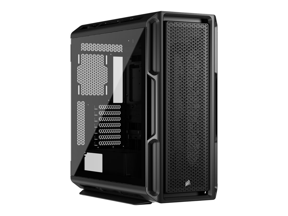 CORSAIR 5000T - Mid tower gaming - udvidet ATX - sidepanel med vindue (hærdet glas) - ingen strømforsyning (ATX) - sort - USB/Lyd