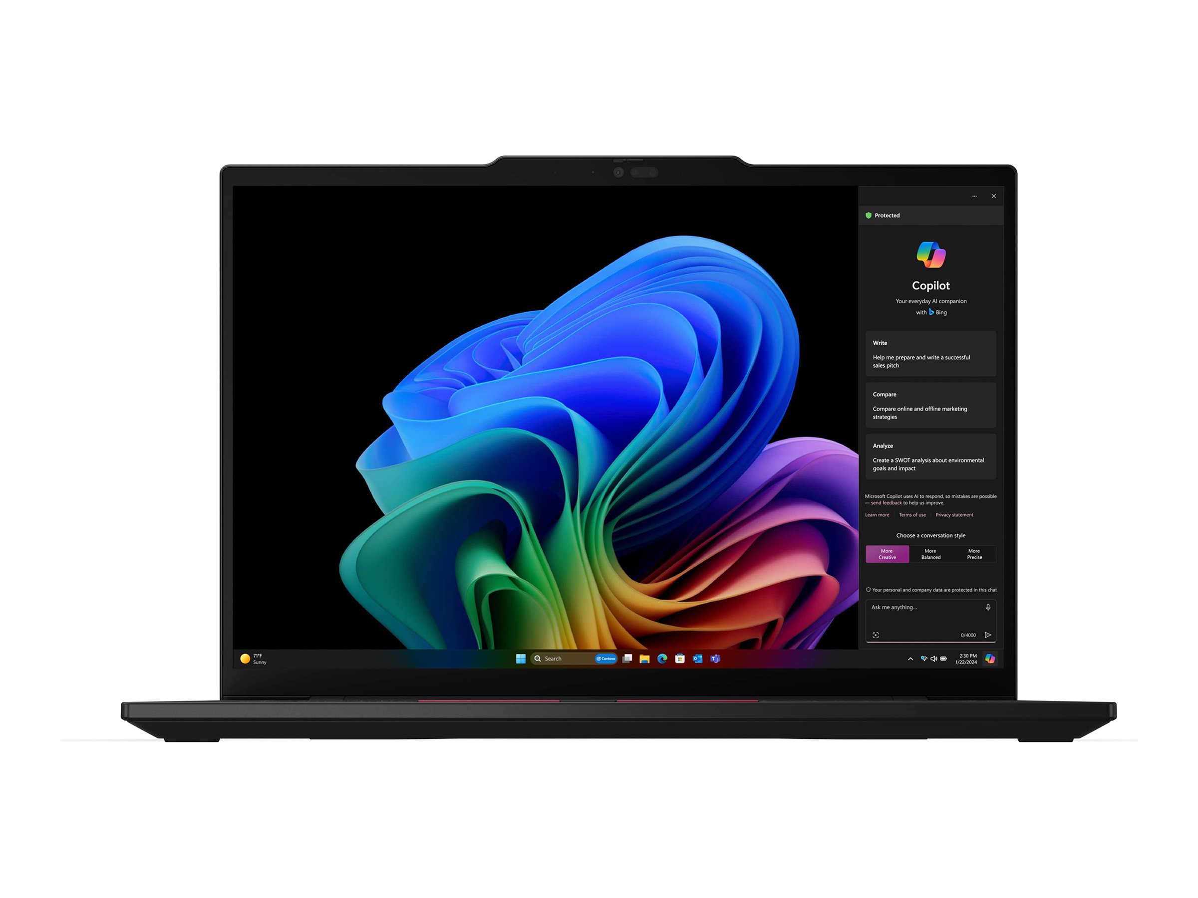 Lenovo ThinkPad T14s Gen 6 21QX 14" 1920 x 1200 (WUXGA) 226V 16GB 512GB Intel Arc Graphics 130V Windows 11 Pro billede
