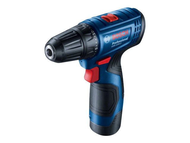 Bosch GSR Professional 120-LI - Bor/driver - ledningfri - 2-hastigheders 10 mm - 30 N·m - 2 batterier - 12 V