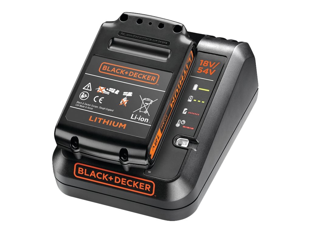 Black & Decker 18V batteri 1,5 Ah + 12A oplader - Li‑Ion sæt