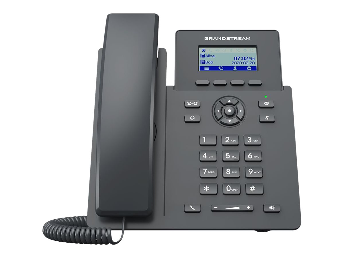 Grandstream GRP2601P SIP telefon, 2,21' '  LCD displej, 2 SIP úcty, 100Mbit port, PoE