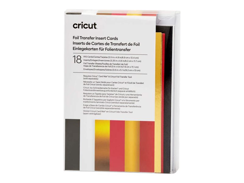 Cricut Royal Flush Sampler Folietransfe-indstikskort Rød Guld