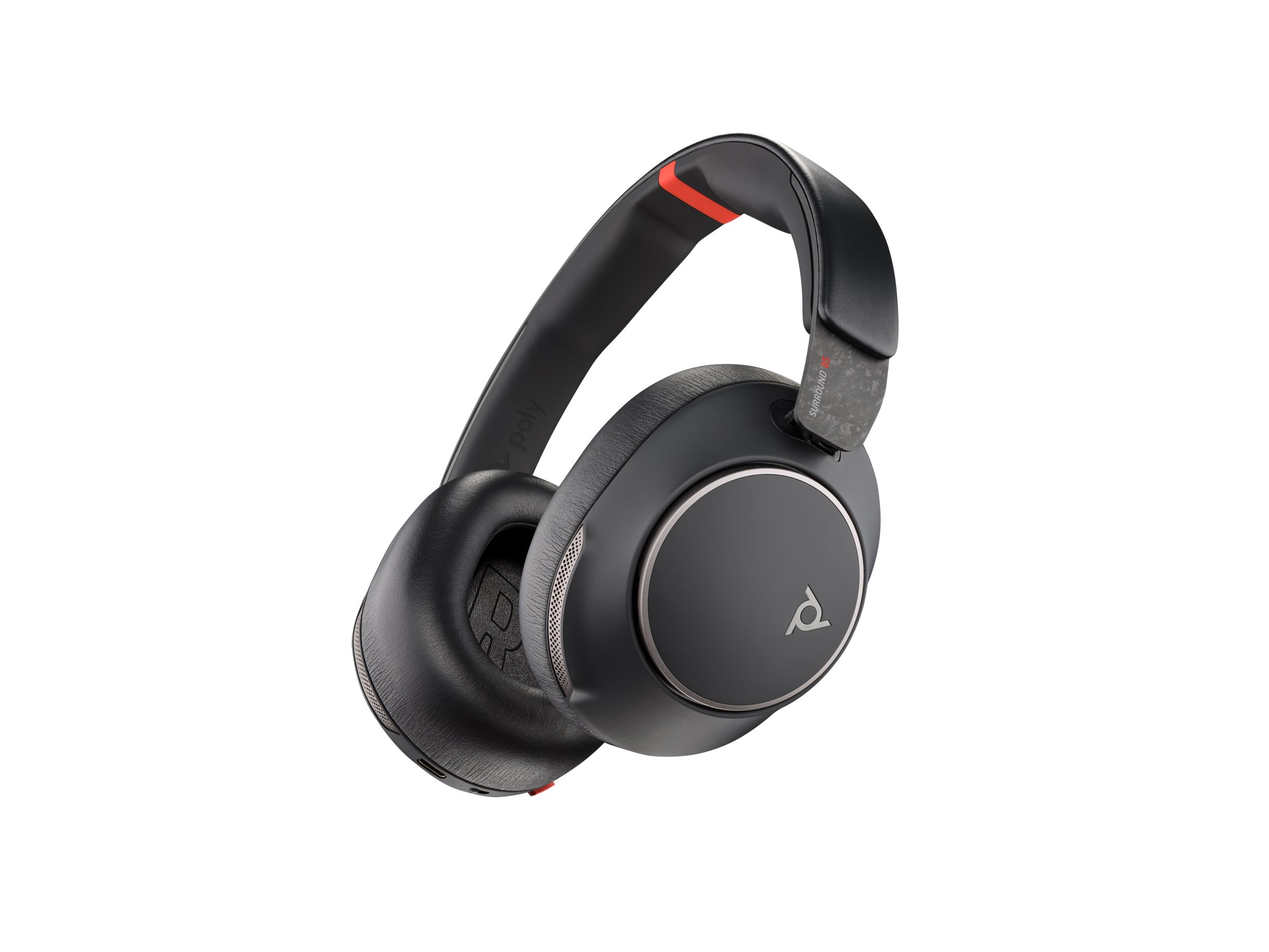 Poly Voyager Surround 85 UC | On Ear headset | Incl. Headset Stand