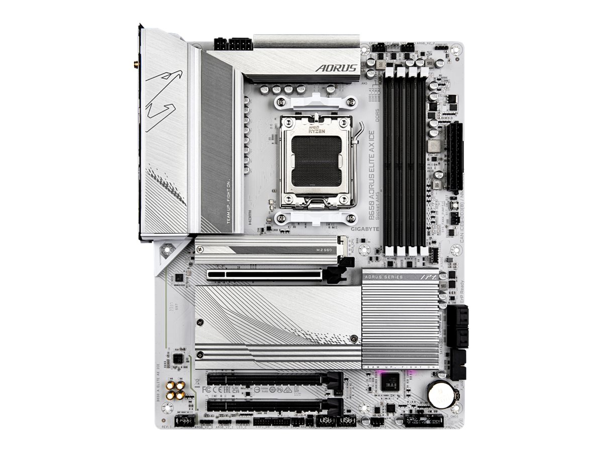 GIGABYTE B650 AORUS ELITE AX ICE Bundkort - AMD B650 - AMD AM5 socket - DDR5 RAM - ATX