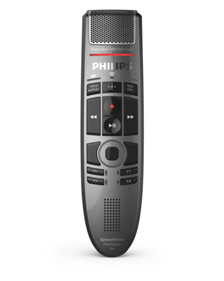Philips SpeechMike Premium Air SMP4000 - SMP4000 Series - højttalermikrofon - USB - mørkegrå perlemetallisk