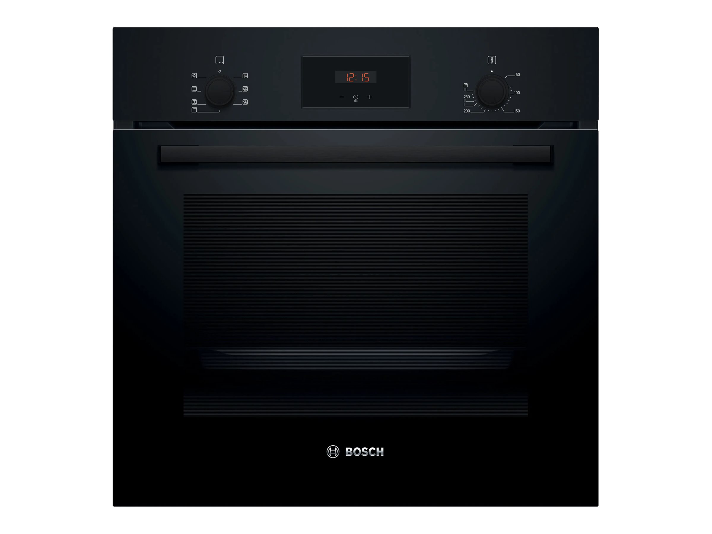 Bosch Serie | 2 HBF133BA1 - Ovn - til indbygning - niche - bredde: 56 cm - dybde: 55 cm - højde: 57.5 cm - med selv-rengøring - Klasse A - sort