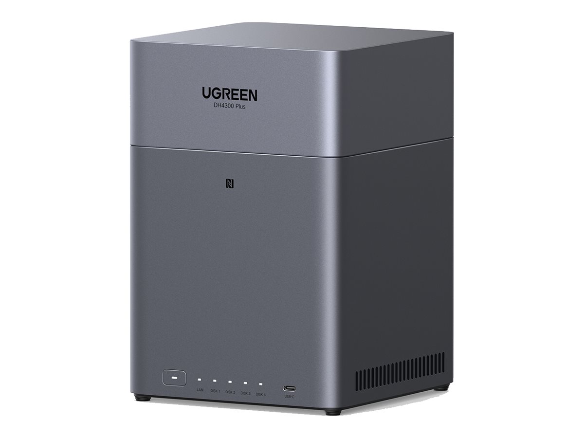 UGREEN NASync DH4300 Plus - NAS-server - 4 bays - SATA 6Gb/s - RAID 0, 1, 5, 6, 10, JBOD - RAM 4 GB - 2.5 Gigabit Ethernet *Diskless version*