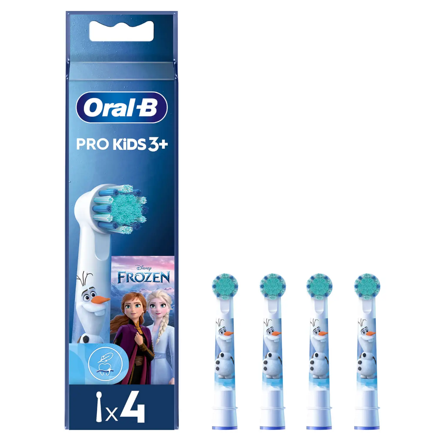 Oral-B Kids Frozen, 4 stk, Hvid, 3 måned(er), Ekstra blød, 3 År, Oral-B
