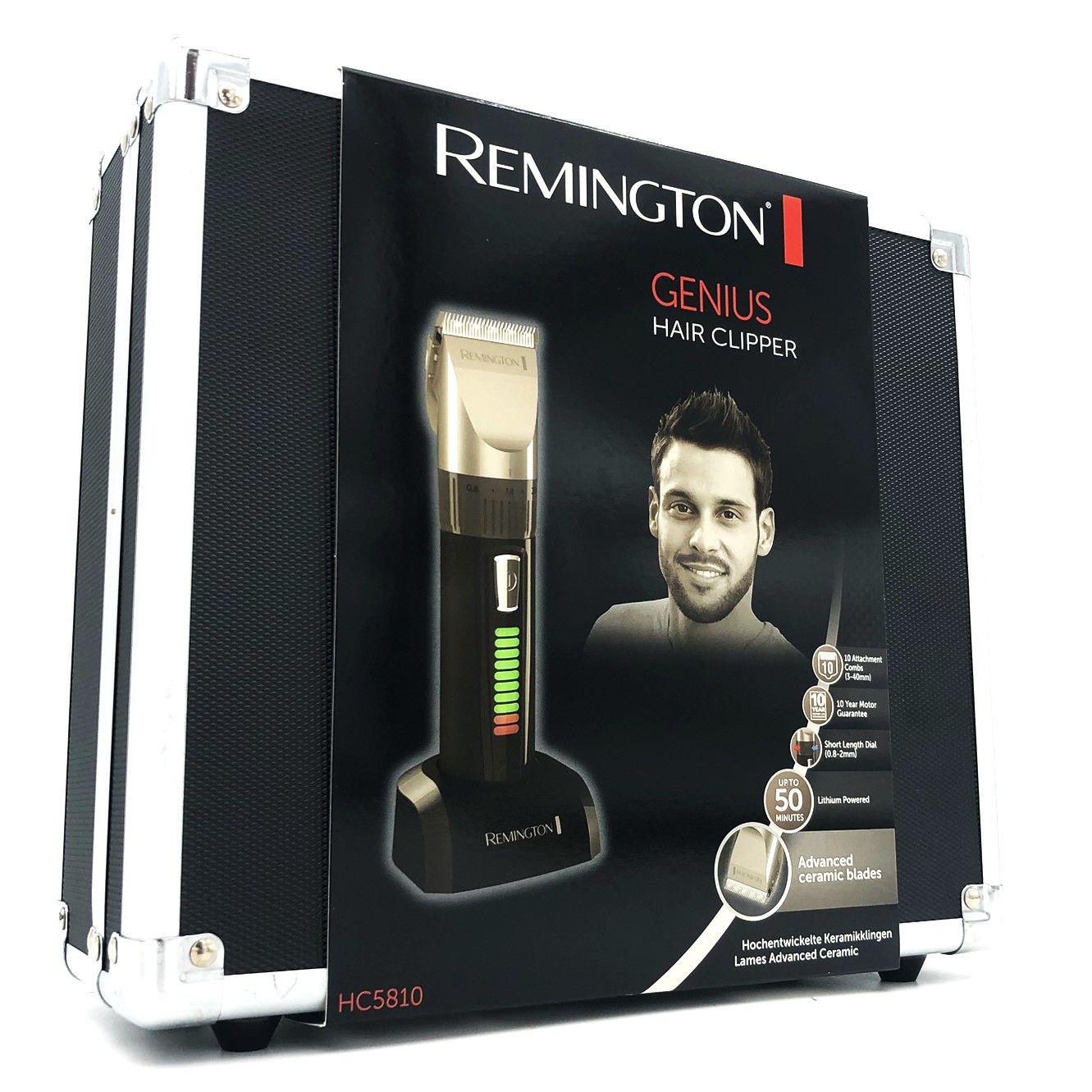 Hårtrimmer Remington HC5810 - trådløs barbermaskine med etui