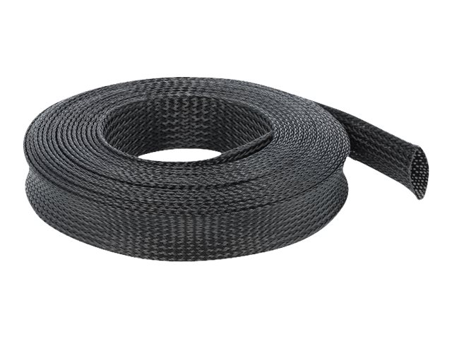 Delock Braided Sleeving stretchable 10m Sort