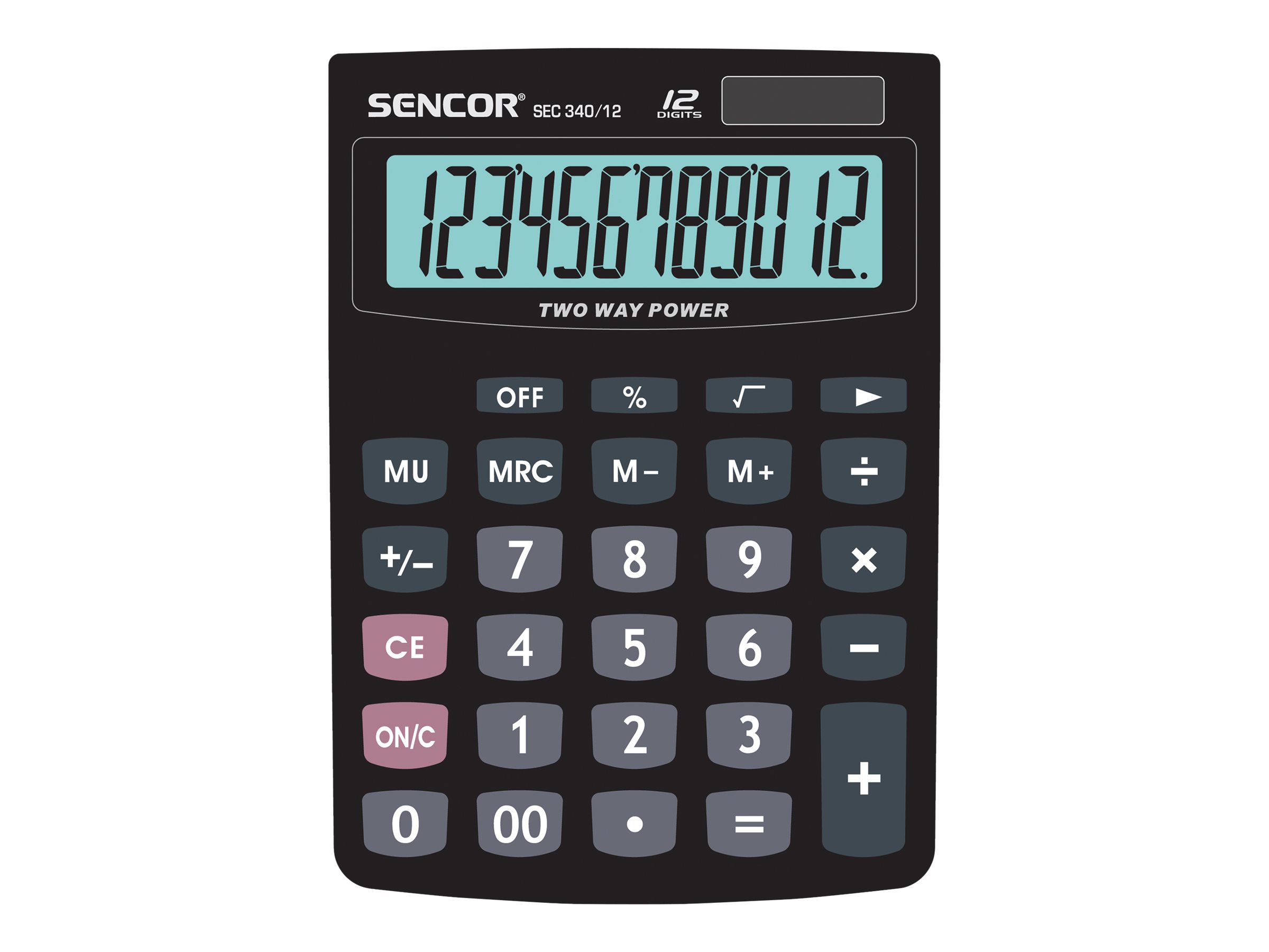 Sencor SEC 340/12 Skrivebords-regnemaskine