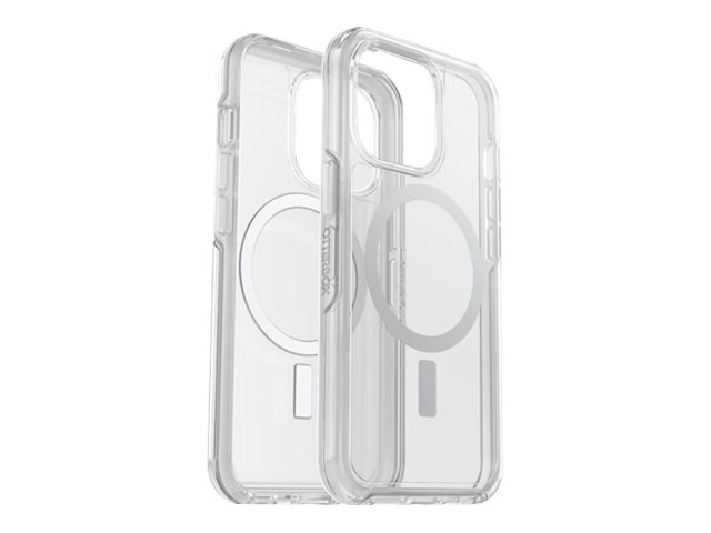 OtterBox Symmetry Series+ Clear - Bagsidecover til mobiltelefon - med MagSafe - MagSafe-kompatibilitet - polykarbonat, syntetisk gummi - klar - for Apple iPhone 13 Pro