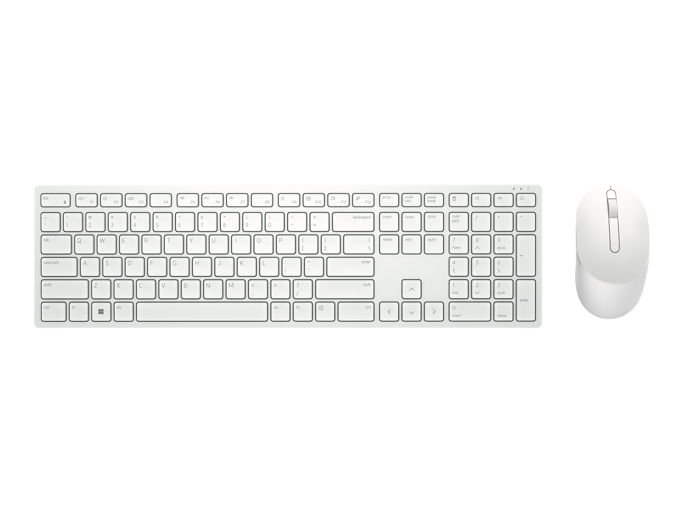 Dell Pro KM5221W Sæt med mus og tastatur Pressestempel Trådløs Tysk billede