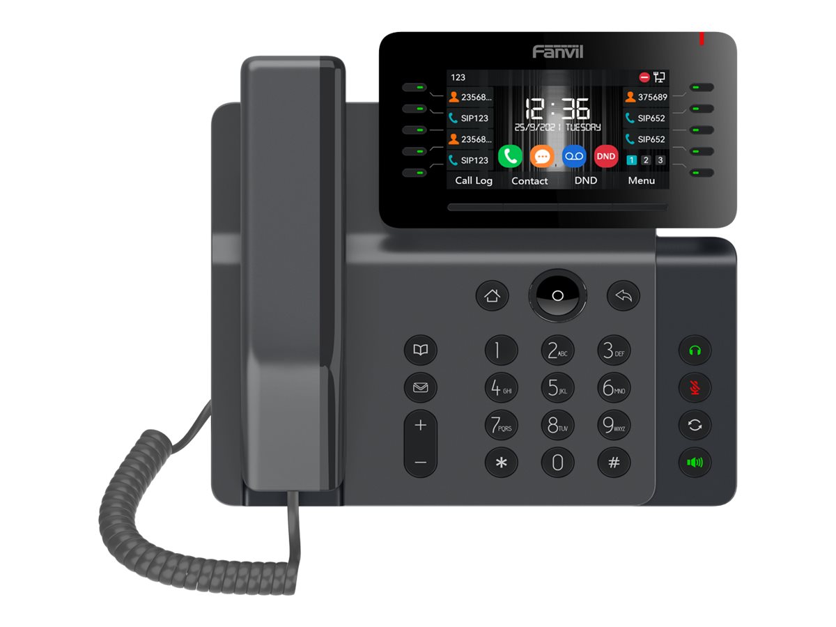 IP-telefon Fanvil V65 – sort, 20 linjer, LCD, Wi‑Fi