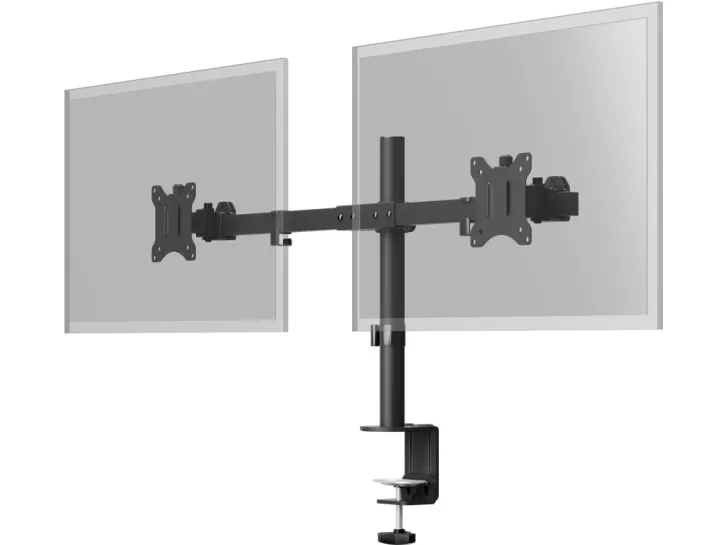 Double Monitor Mount Fix, Black - for monitors between 17 and 32 inches (43-81 cm)