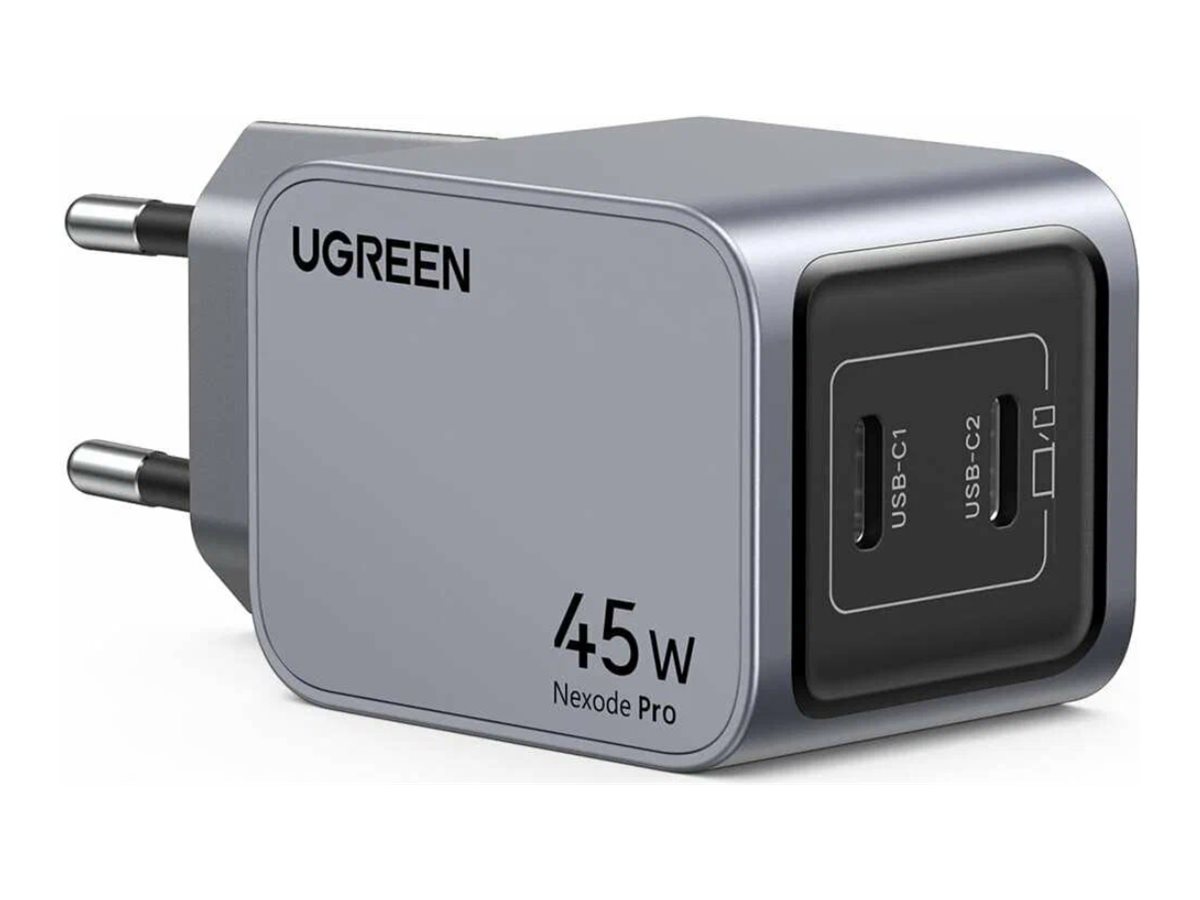 UGREEN Nexode Pro 45w Dual Usb-C Gan Fast Charger - Black