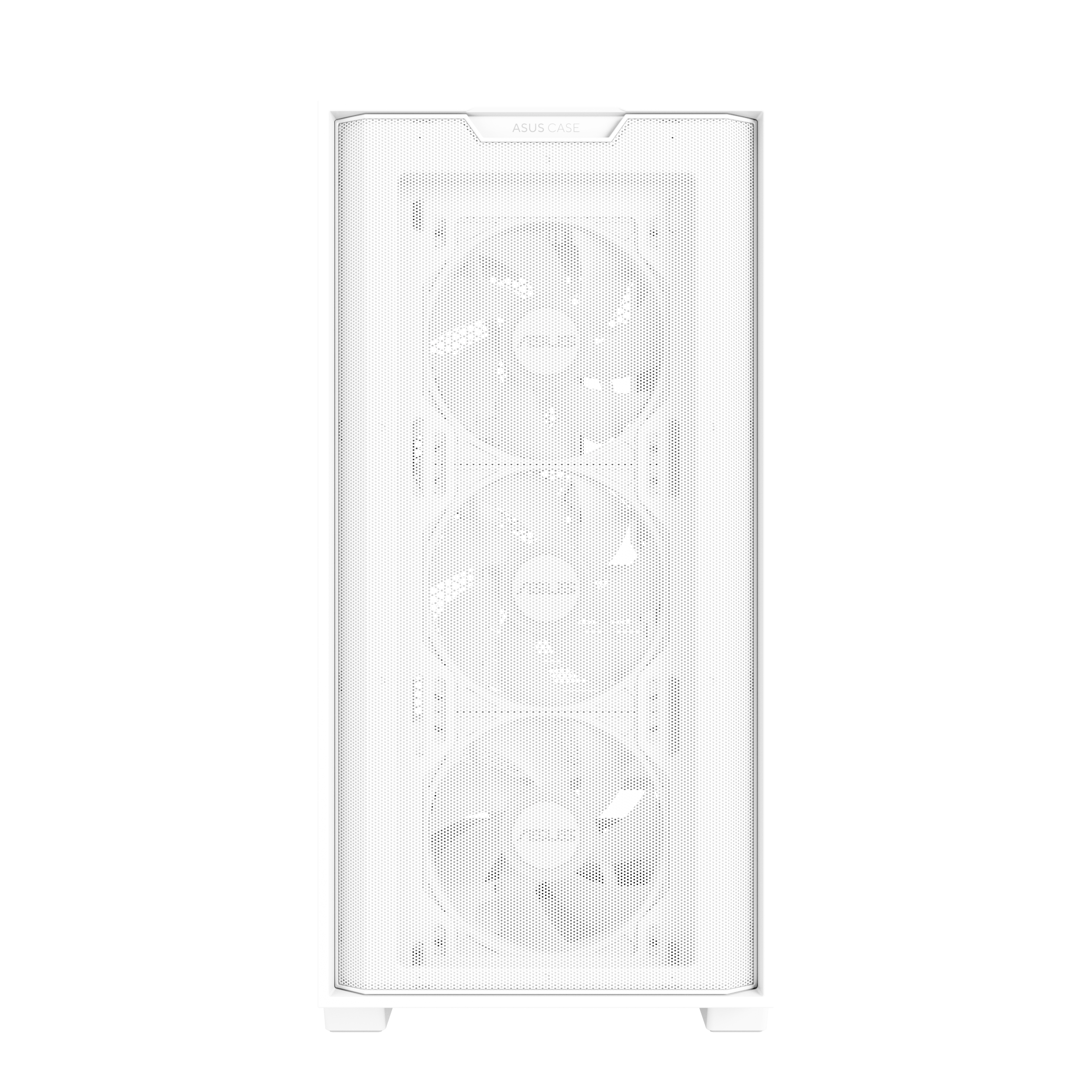 ASUS A21 PLUS mATX Case with 4 Pre-installed ARGB Fans, BTF support - White Kabinet - GEEKD.dk