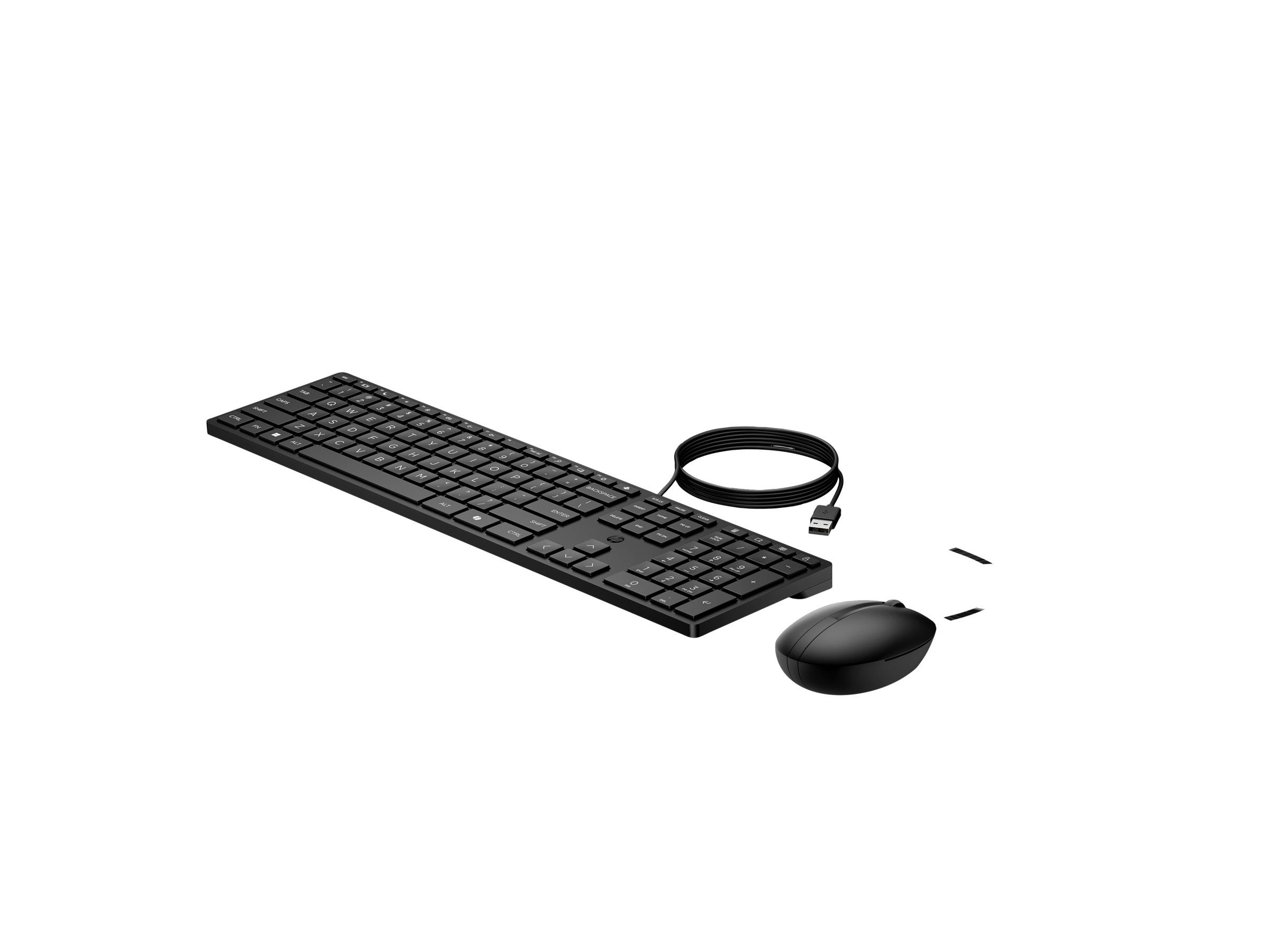 HP Desktop 320MK - Sæt med mus og tastatur - full size - USB - QWERTY - Pan Nordic